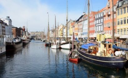 Copenhagen bay during Danish activity holidays
